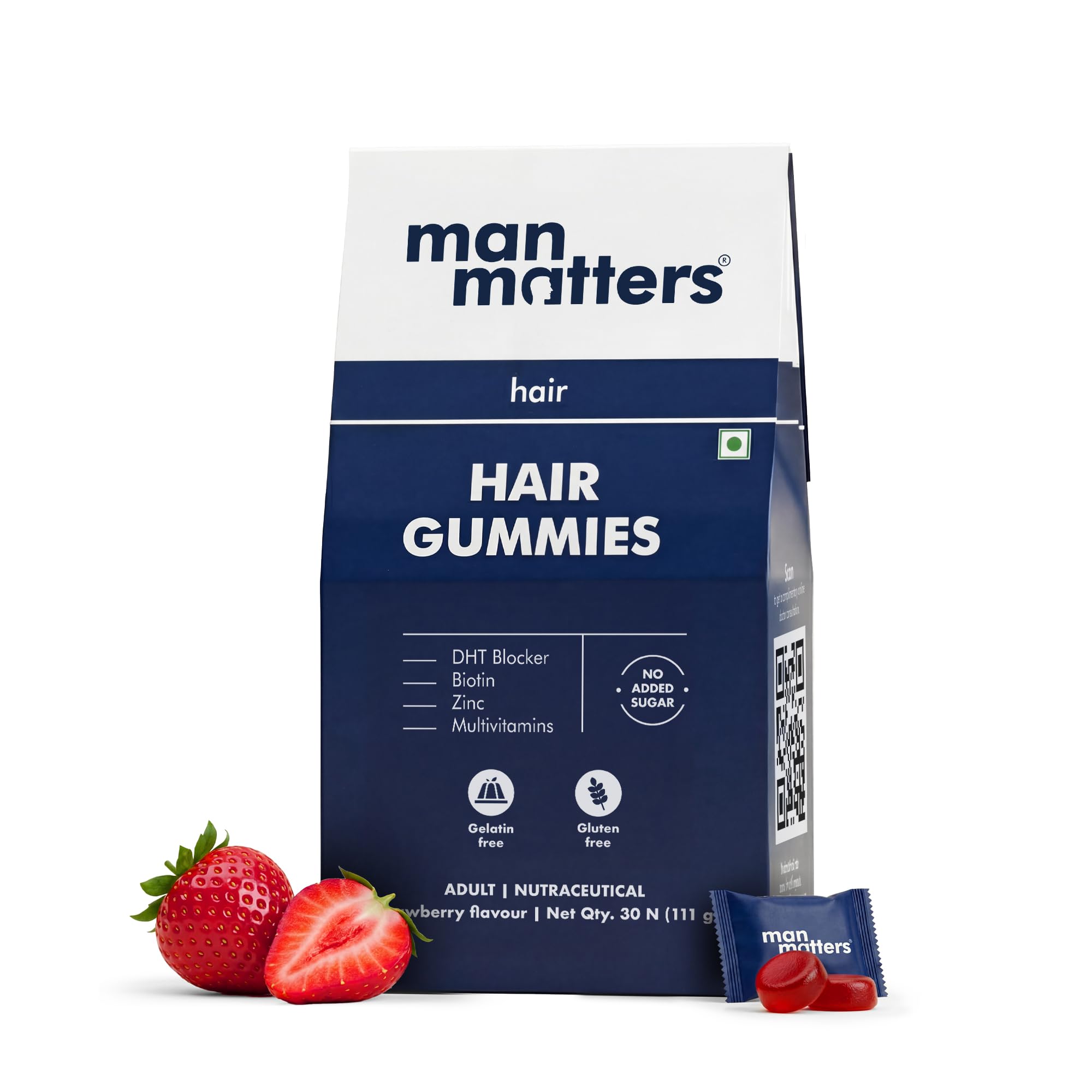 Man Matters Biotin Hair Gummies 30N - Image 1