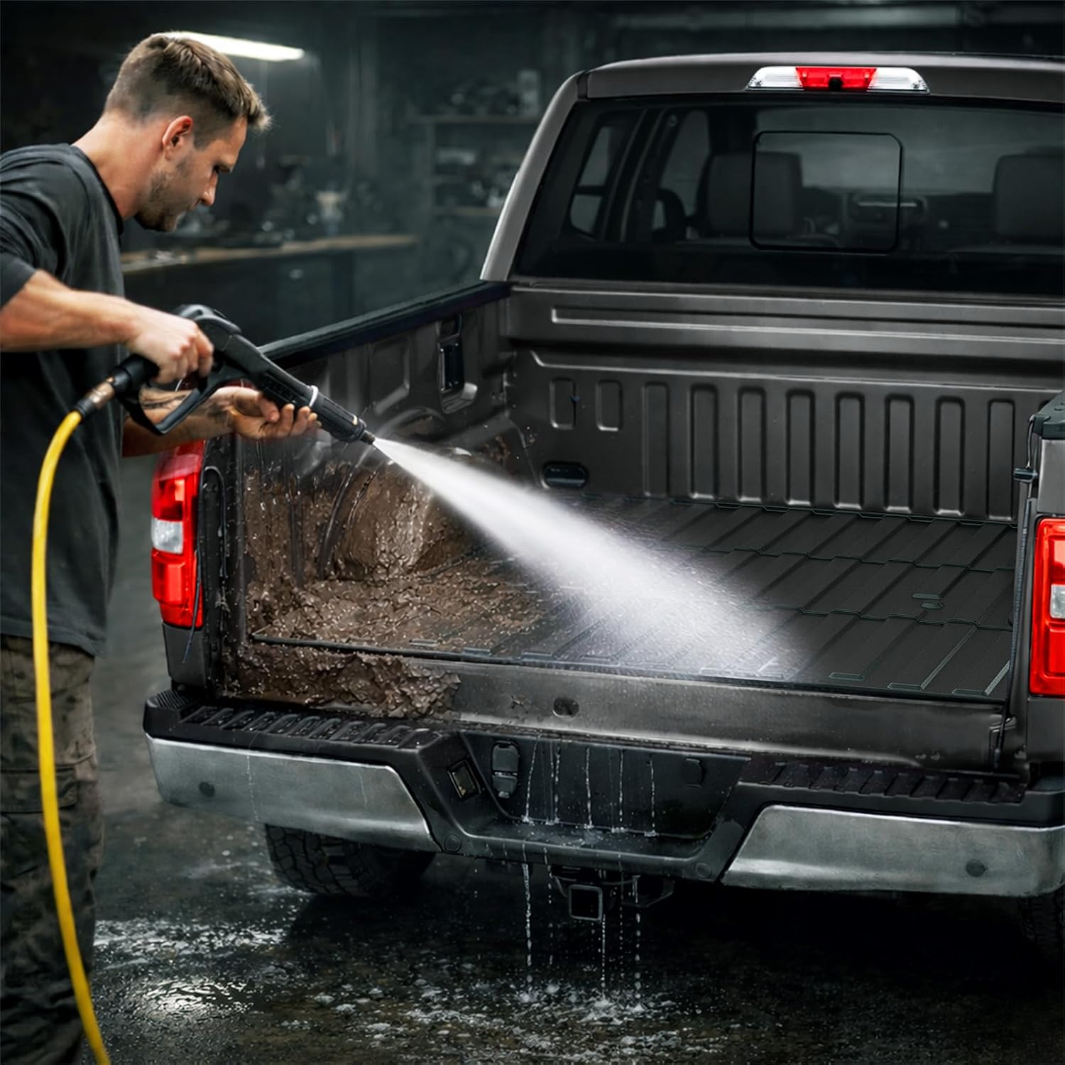 YZONA Custom Fit Truck Bed Mat for 2019-2026 Dodge Ram 1500/1500 RHO & 2019-2024 RAM 1500 Classic 5.7FT Short Bed (67.4 in)– Heavy Duty TPE Bed Liner, Anti-Slip, All Weather Protection, Laser Measured
