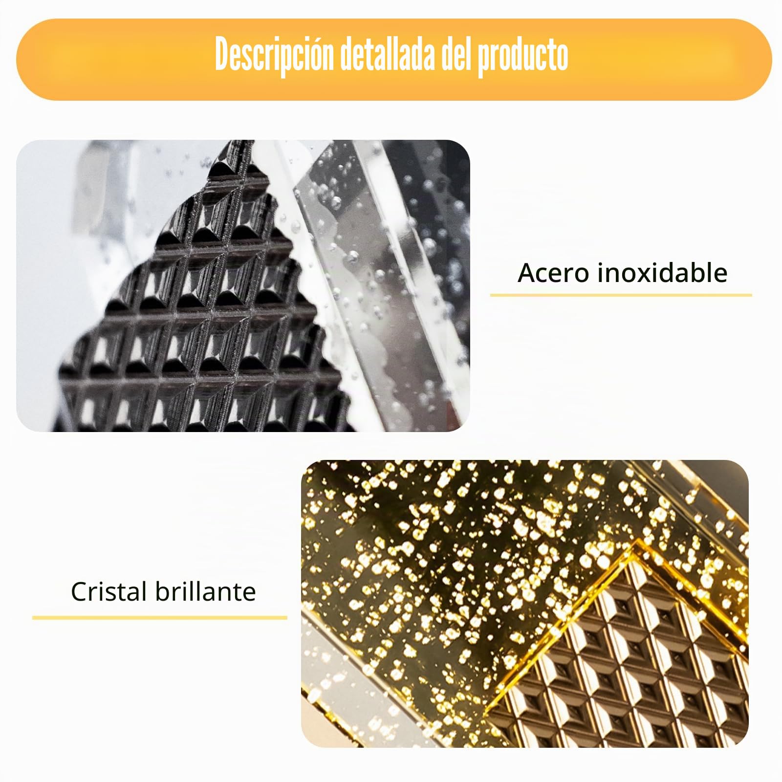 Aplique de Pared de LED Nórdico Lámpara de Pared de Cristal,Iluminación Tricolor (Cálida/Blanca/Neutra) para Sala de Estar Escaleras Dormitorio, Negro