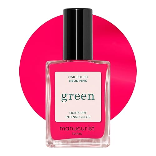 Manucurist Green Nail Polish Neon Pink -Bright Neon Pink Nail