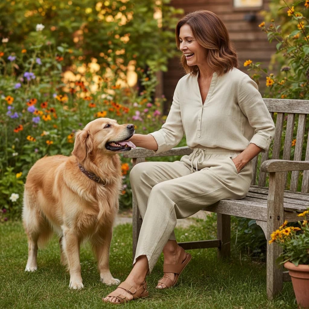 Women's Cotton Linen Lantern Pants Tulip Hem High Waisted Summer Casual Cropped Trousers Pockets - Image 2