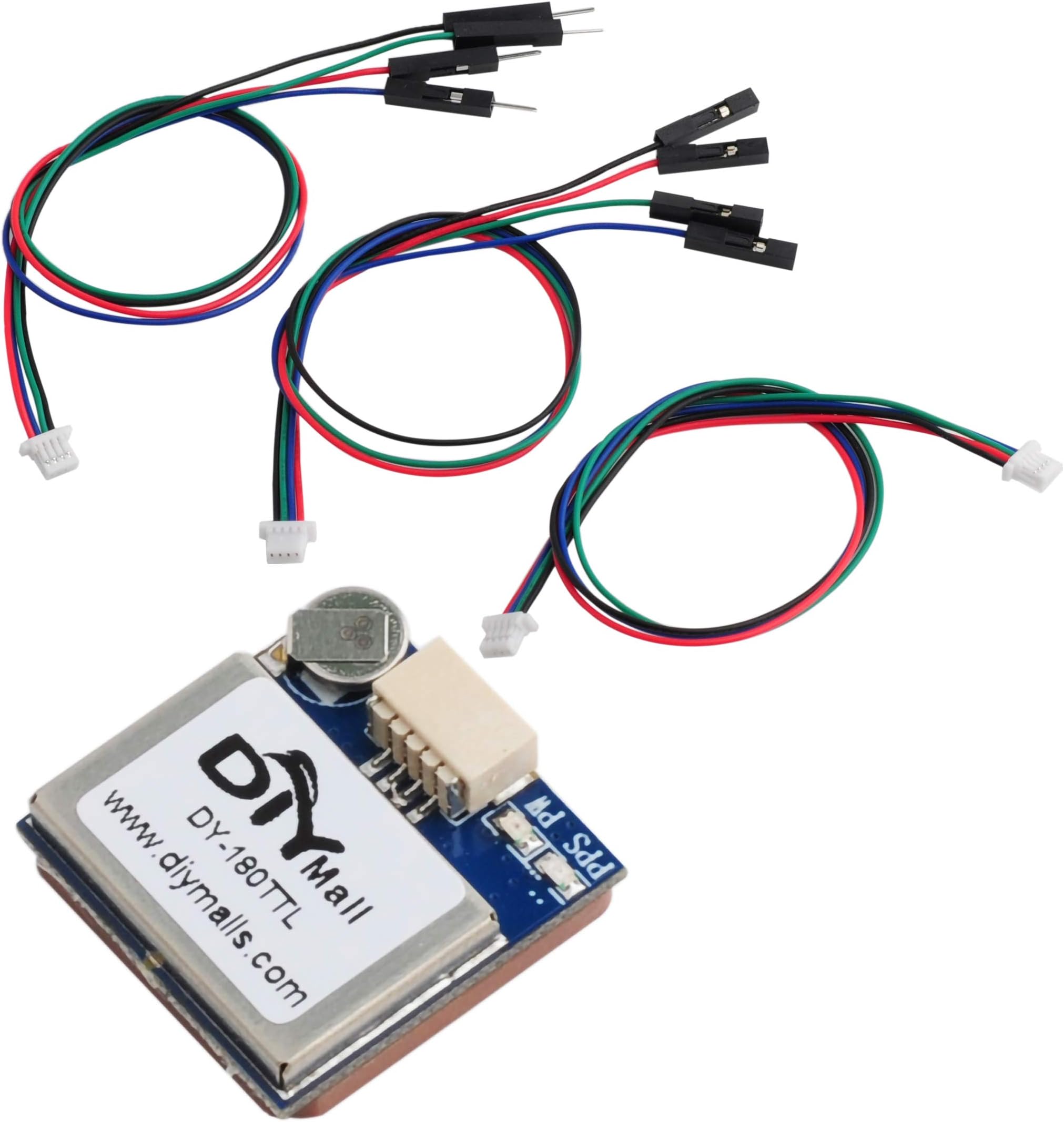 DIYmall DY-180TTL GPS Module Navigation Satellite Positioning with Passive Antenna GPS Receiver for Arduino Raspberry Pi Pixhawk Aircraft CC3D F3 Flight Controller