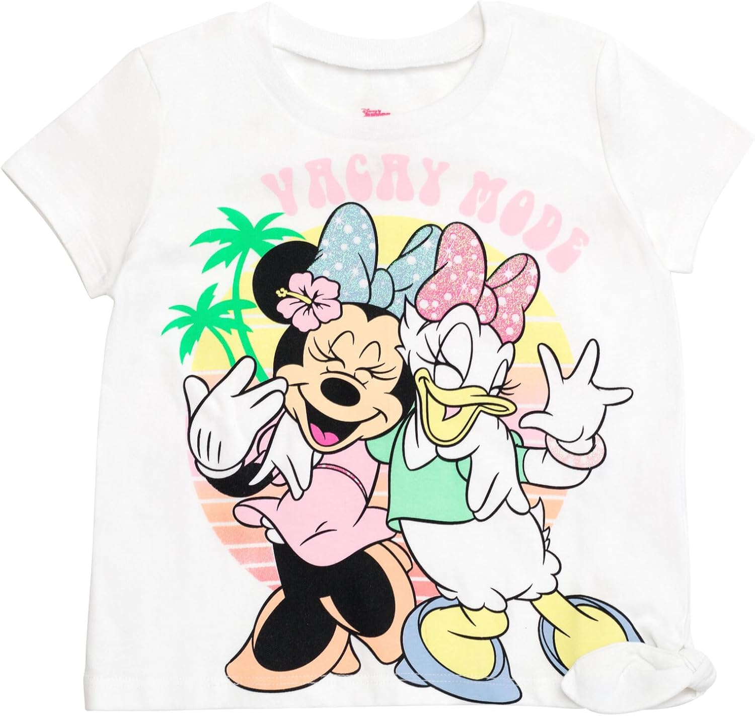 Disney Minnie Mouse Peplum T-Shirt and Bike Shorts Outfit Set Infant to Big Kid Sizes (12 Months - 14-16) - Image 3