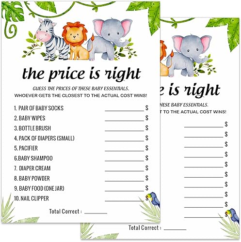 Miniatura 1 de Juego de baby shower, juegos de baby shower para niños o niñas, 30 juegos de baby shower, suministros de fiesta de revelación de género,