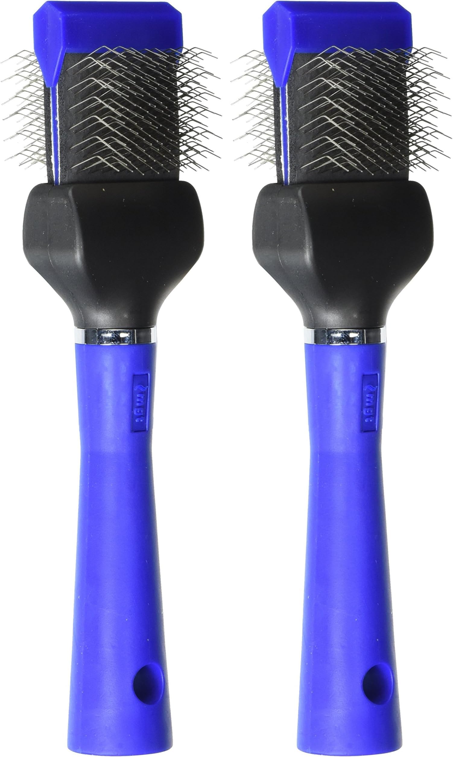 Master Grooming Tools Tek Taraflı Ekstra Sert Esnek Slicker Fırçalar — Köpekleri Bakım Etmek İçin Çok Yönlü Fırçalar - Mavi, 20 cm U x 4 ¾ inç, Küçük (2 paketi)