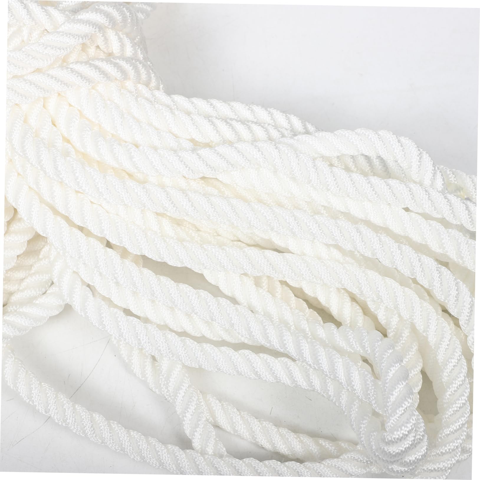 BESPORTBLE Corde D’ en Nylon 12mm Blanc pour Bateau, Ligne D’ancrage Stable, Résistante aux Environnements Marins, et Mouillage