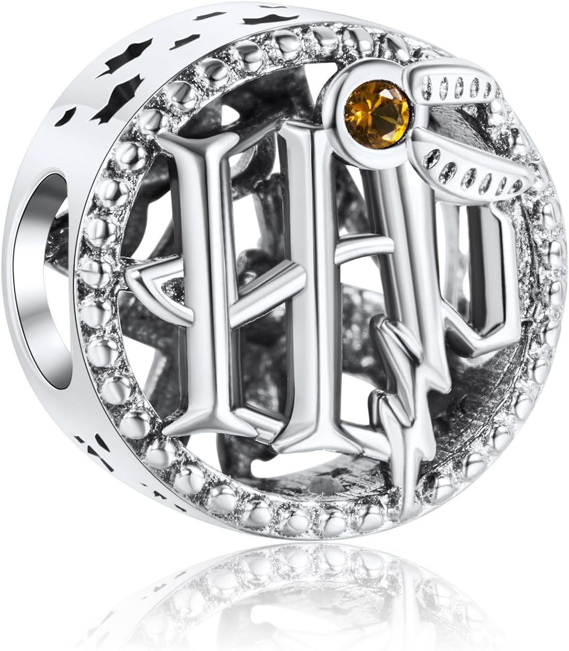 H.ZHENYUE 925 Sterling Silver Charms Magic Movie Character Dangle Beads for Bracelets and Necklaces Jewelry for Women