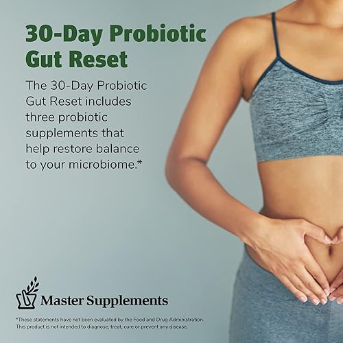 Miniatura 3 de Master Supplements 30-Day Probiotic Gut Reset - Incluye THERALAC (30 ct.), TruBifido (30 ct.) y TruFlora (30 ct.) - Apoya la salud intestinal óptima