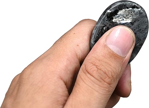 Vista 272 de Cristales de piedra de preocupación de cuarzo rosa y piedras curativas, piedras de preocupación para regalos de alivio del estrés, cristal de piedra