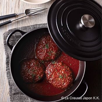 LE CREUSET ココットロンド　ライトブラック 両手鍋 22cm Amazon｜ル・クルーゼ(Le Creuset) 鋳物 ホーロー 鍋 両手鍋 鉄