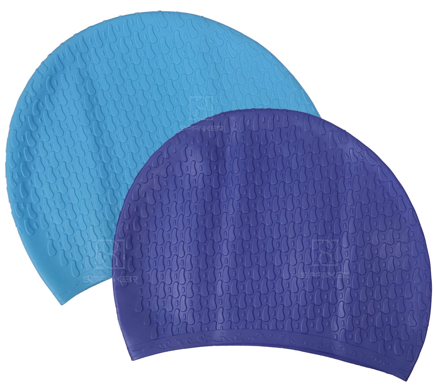 Toyshine Drop Design Silicone Long Hair Swim Caps 2 Pc for Women Girls Adults Kids, Multicolor SSTP (B09ZHSPMM1) Amazon Price History, Amazon Price Tracker