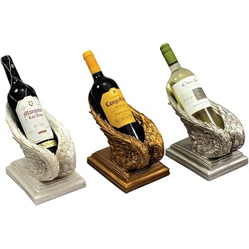 Home And Garden Products Angel Wing Wine Bottle Holder Ornate Vintage Shabby Cherub Decoration Gold Amazon Co Uk Kitchen Home