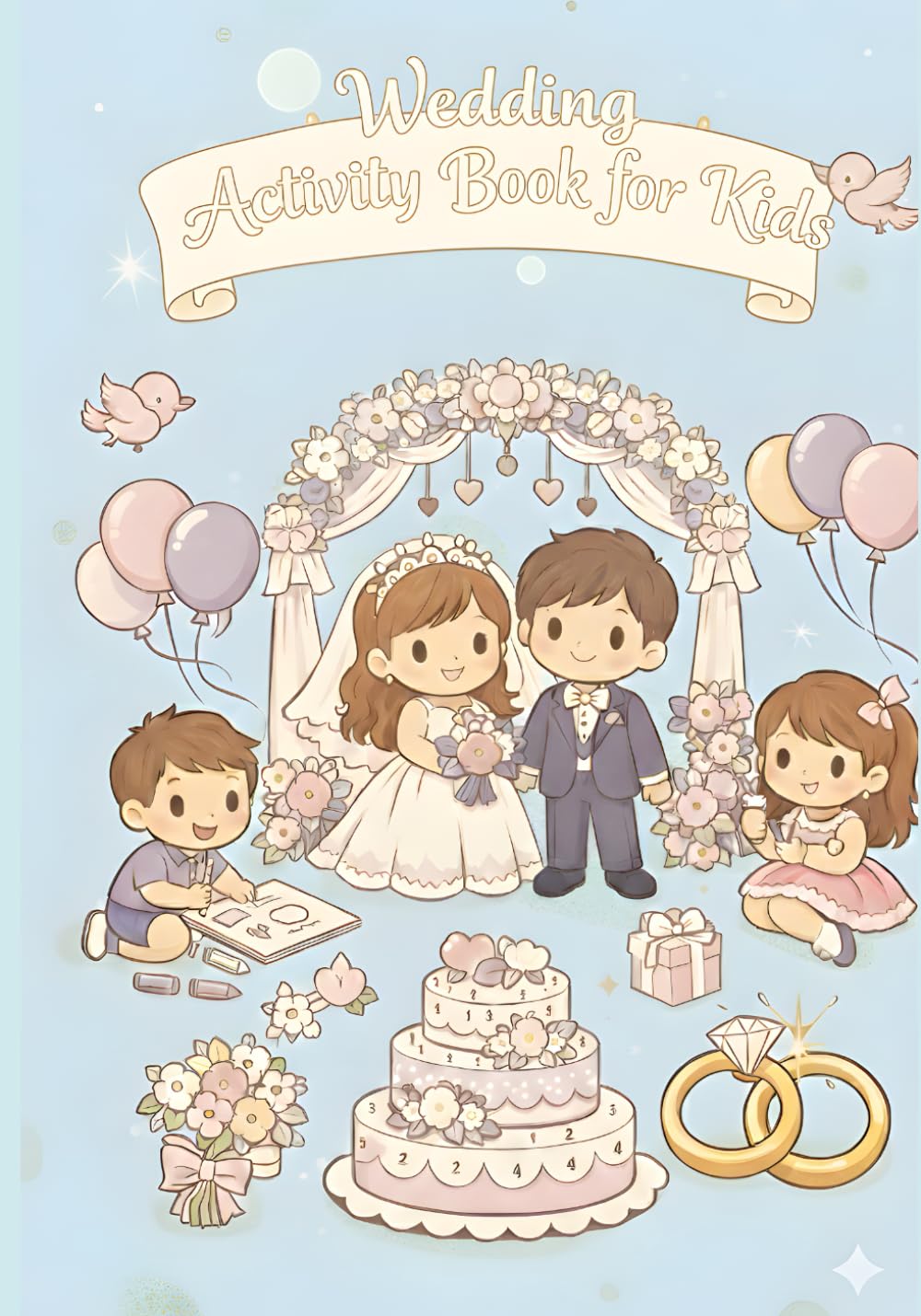 Wedding activity book for kids: Contains coloring pages and fun activities