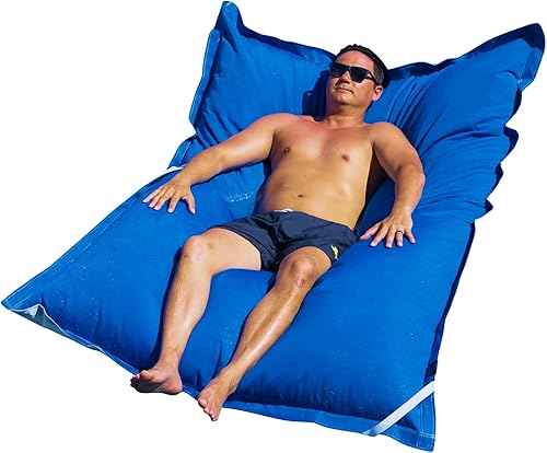 King Kai Flotador de piscina para adultos, tela de grado marino resistente a la decoloración, balsa flotante, comodidad similar a un resort, 58 x 72