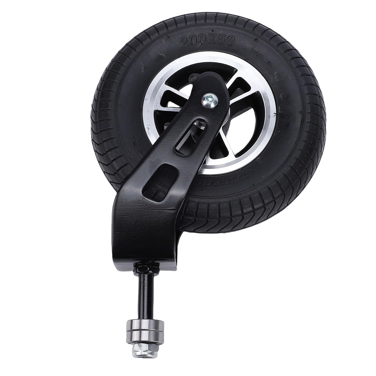 Rueda Giratoria de 200 Mm de Diámetro y 8 Pulgadas, Ancho de 50 Mm, Capacidad de Carga de 36 PSI, Adecuada para Carro de Mano, Carro Eléctrico, Neumático de Goma, Diseño de