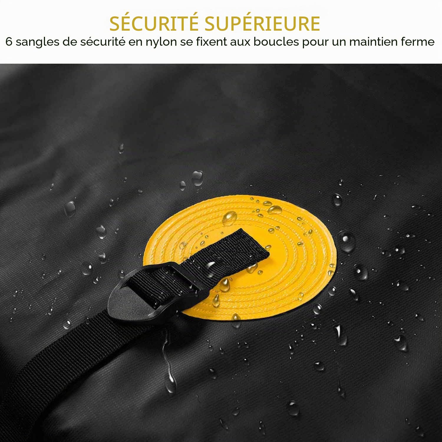 Sac de transport étanche pour attelage de 0,6 m³ - 155 x 61 x 61 cm