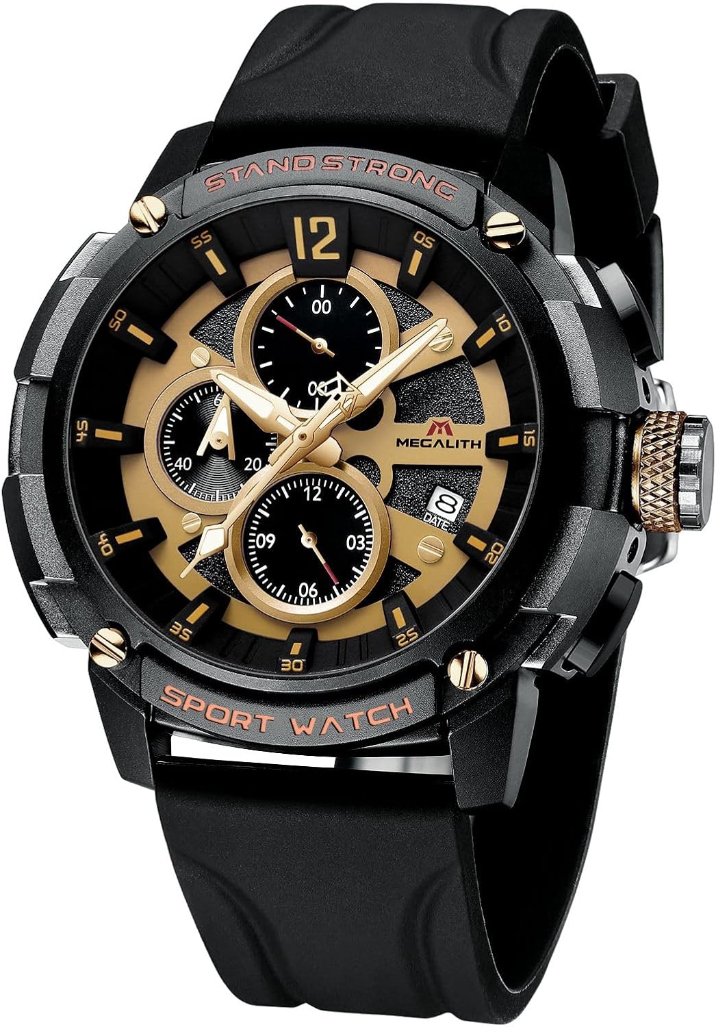 MEGALITH Heavy Duty Watches for Men: Military Sport Analog