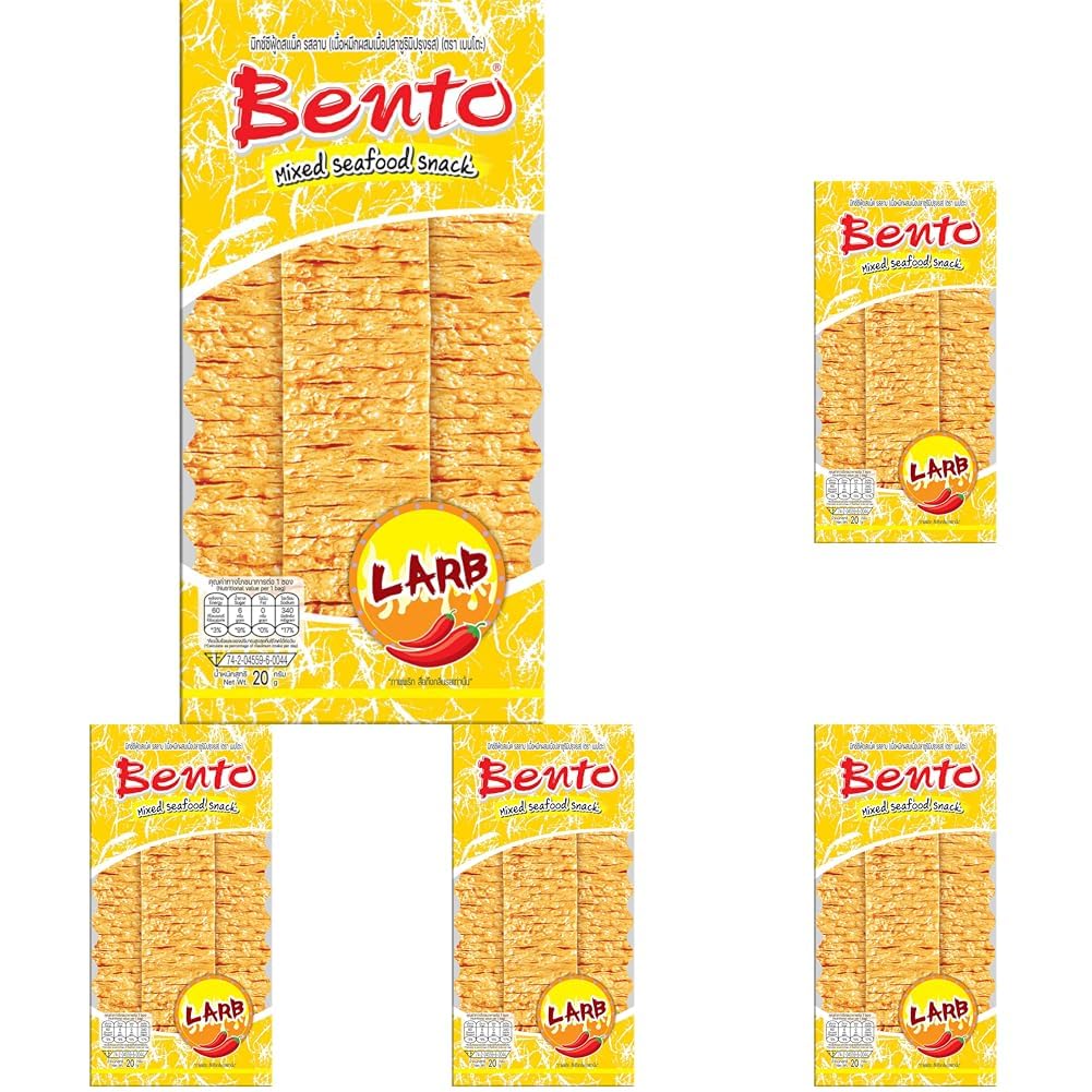 BENTO - Tintenfisch Snack Larb - 1 X 20 GR (Packung mit 5)