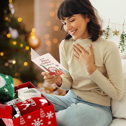 Vista 7 de Regalos de Navidad para mujeres, regalos de Navidad para mujeres, cesta de regalo única relajante para mujeres, ideas de regalo de Navidad