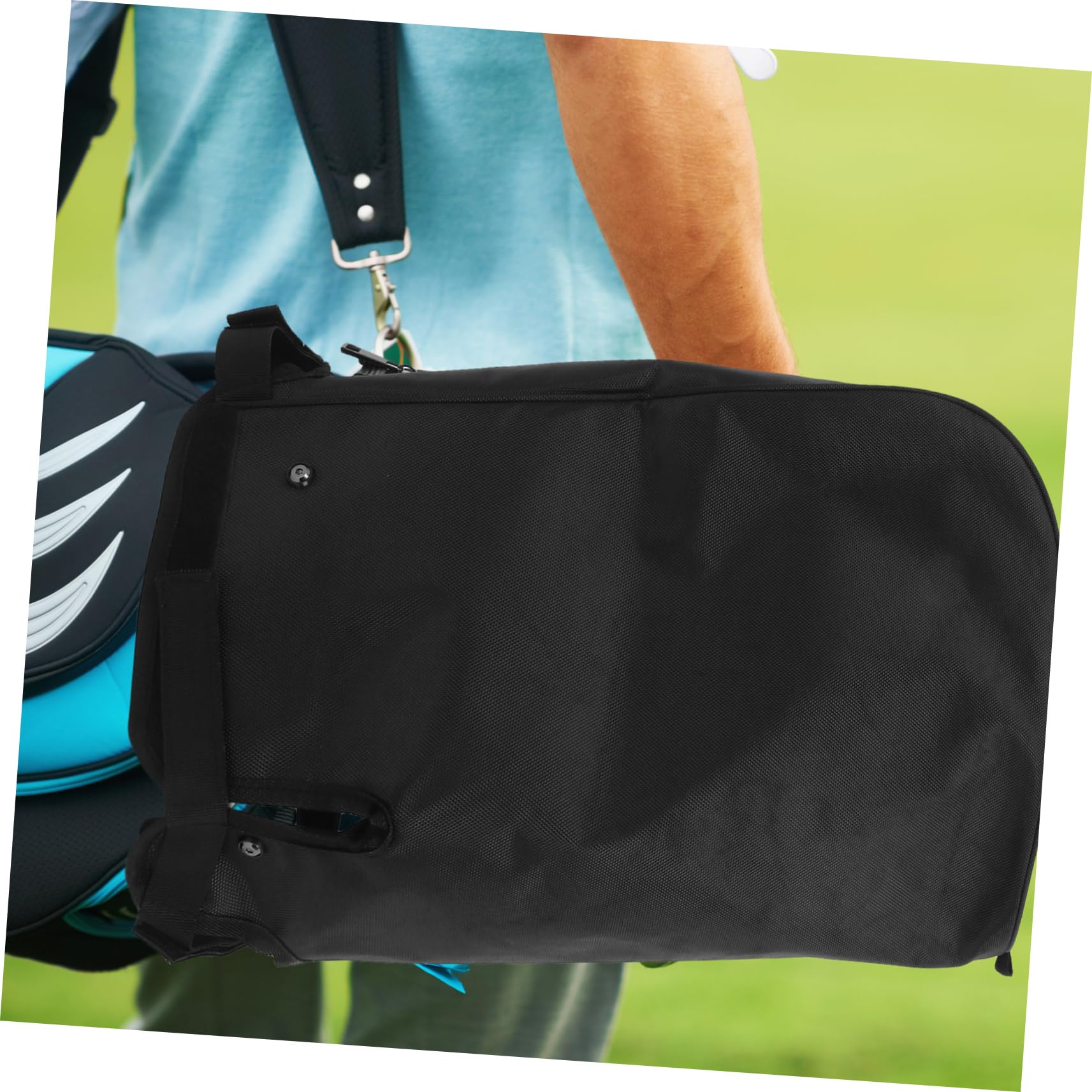 UKCOCO Copertura Antipioggia per Sacca da Golf, Leggera, in Poliestere Nero, Pratica da Portare per Golf All'aperto | Golf Bag e Bastoni, Leggero e Multifunzione, Uso Outdoor per Appassionati