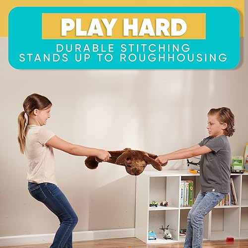 Miniatura 6 de Almohadilla de regazo con peso para niños, 5 libras. Manta sensorial con peso de animales de peluche para niños pequeños, niños y adultos con