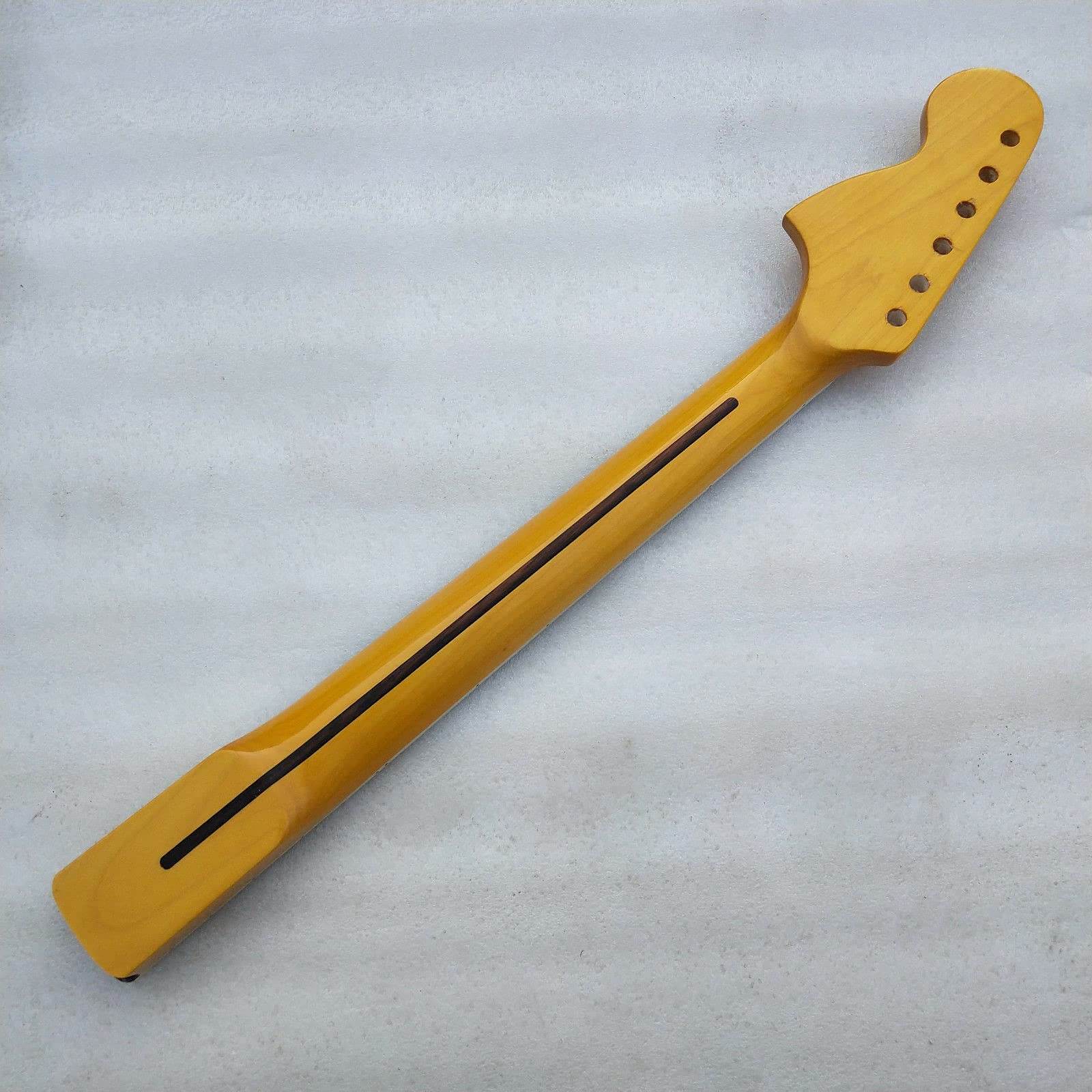 Manico Chitarra Elettrica In Acero Fiamma E Palissandro - 22 Tasti Lucido - Fai Da Te