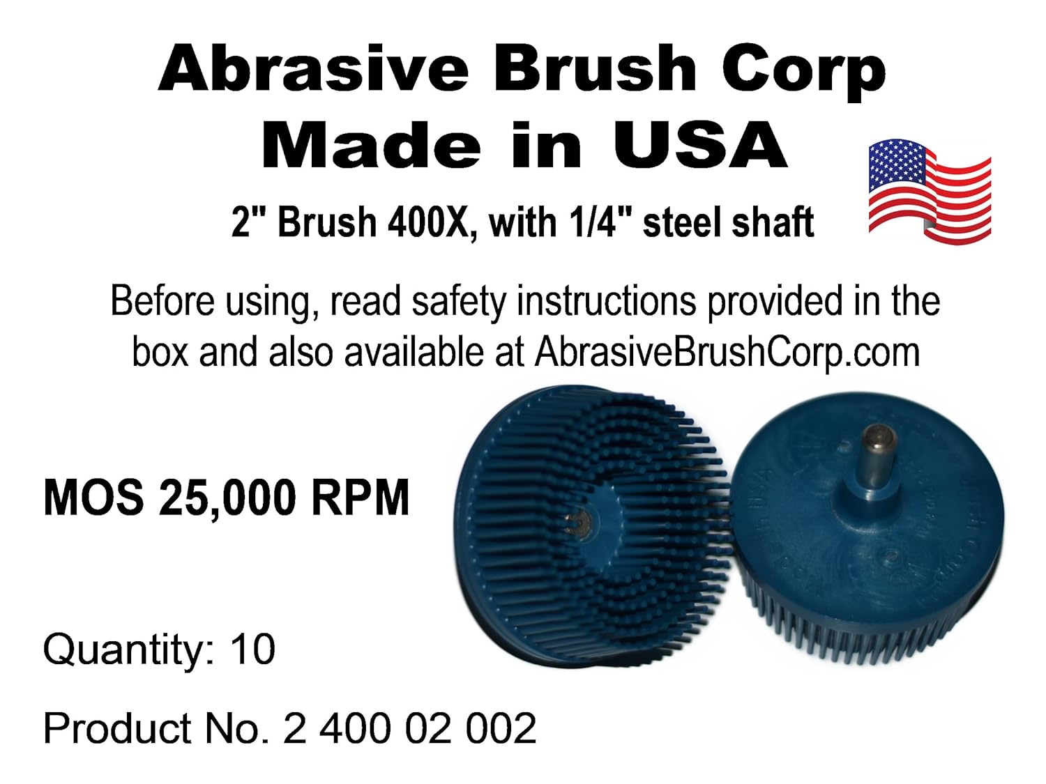 Bristle Disc Abrasive Disc, Blue