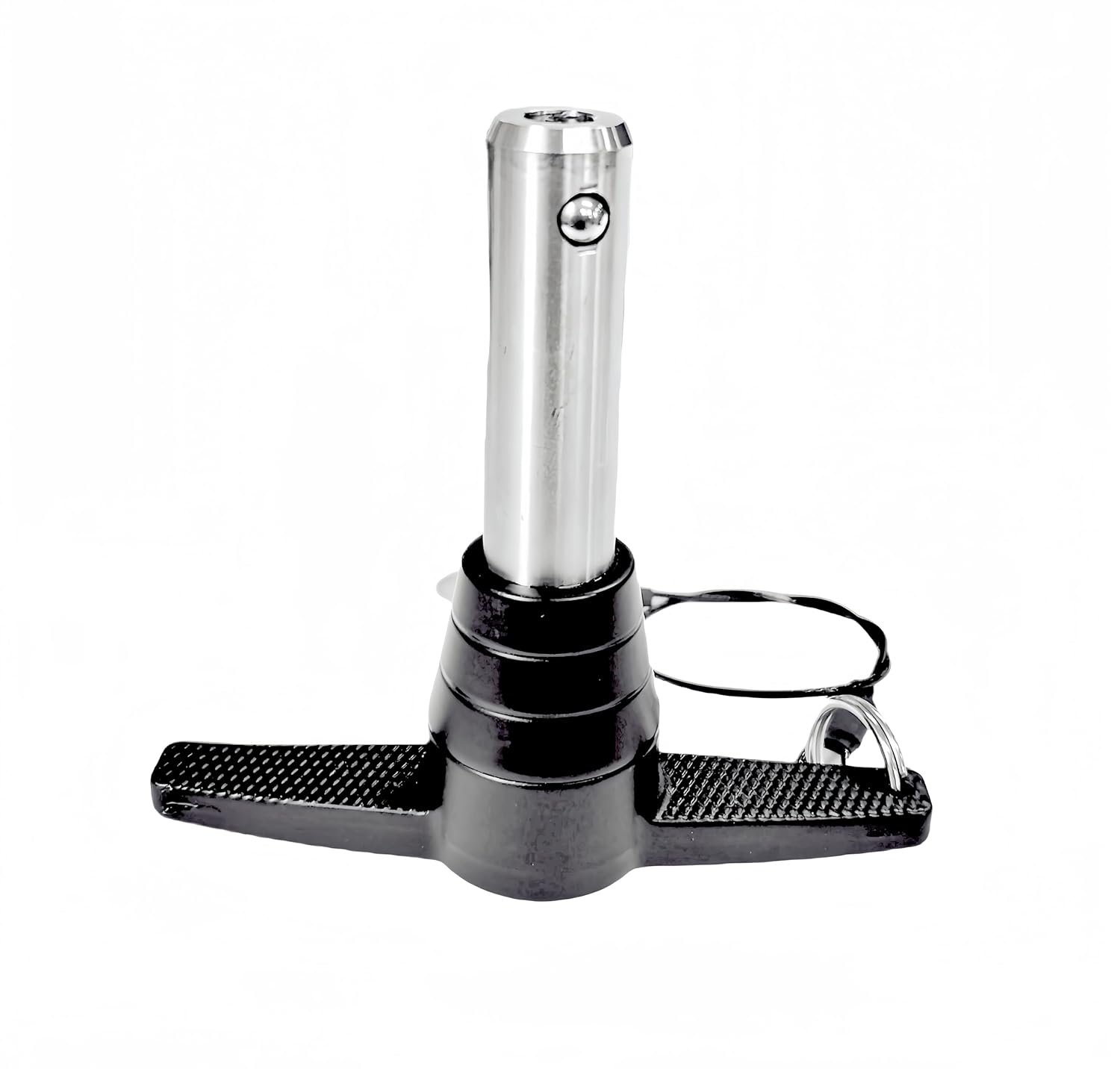 1Pc Stainless Steel T - Handle Lock Pins, 1/4"~1/2" Pin Dia. 2"~4" Usage Length Push-Button Quick Release Pin Safety Pin Handle Stop Pin with Lanyard Cable (Pin Dia(mm):16, Usage Length(MM):64)