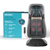 Back Massager with Heat&comma; Shiatsu Elite II Heated Neck and Back Massage Cushion&period; 3 Different Massage Styles and 3 Massage Zones&period; Comes with Controller and Chair Straps