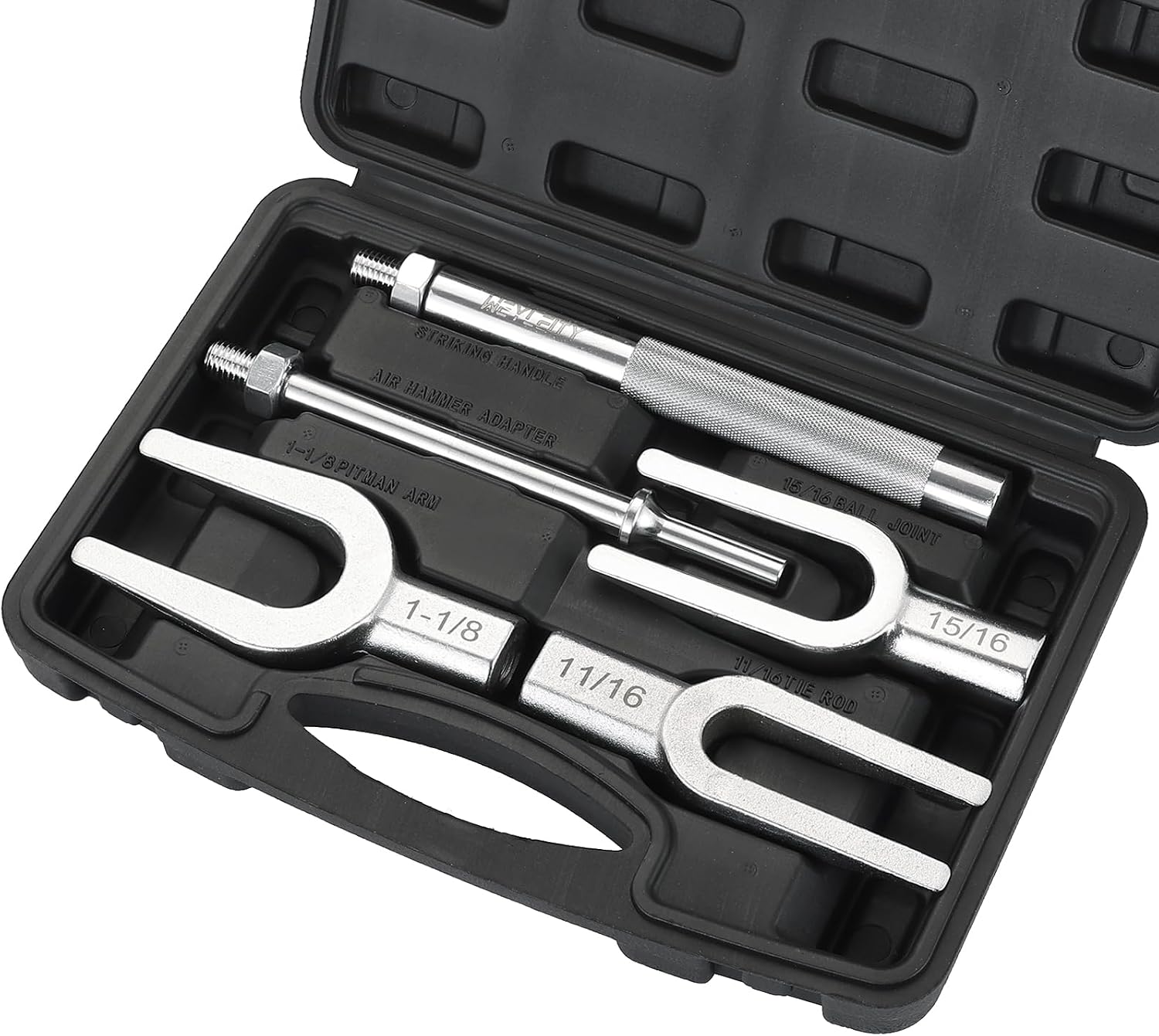 Ball Joint Separator Set | 5PCS Pickle Fork Splitter Kit Tie Rod Tool Set Ball Joint Tie Rod Pitman Arm Remover Separator Set for Cars and Light Trucks