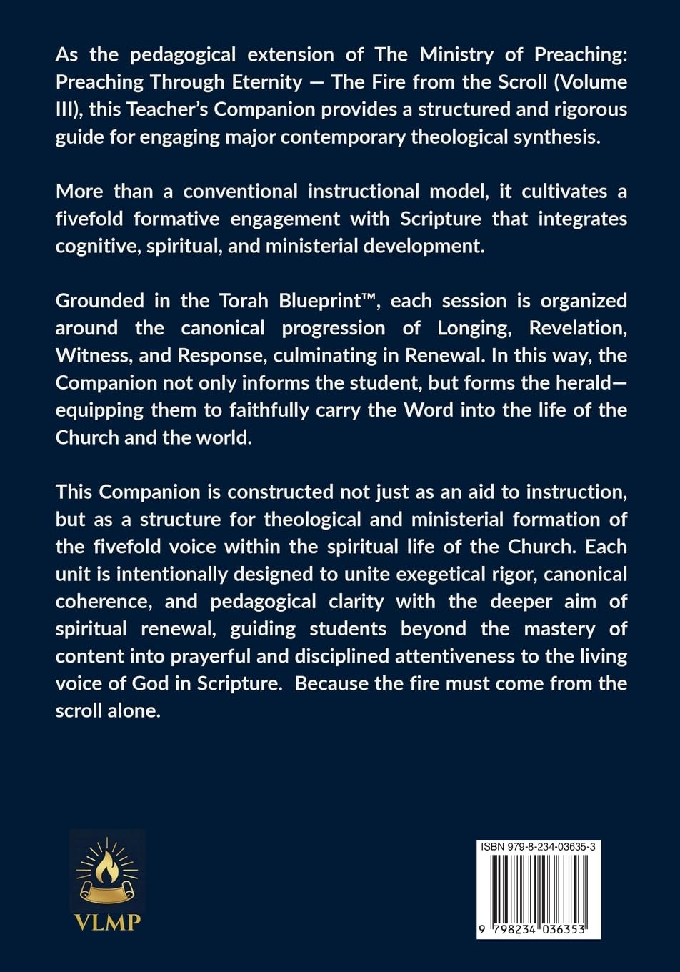 The Ministry of Preaching Teacher's Companion (Fire from the Scroll)