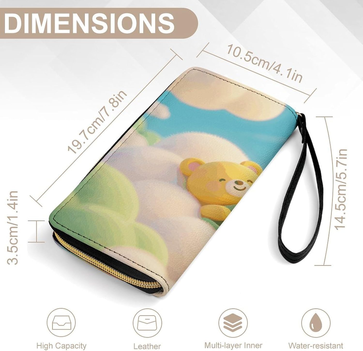 Cute Bear PU Leather Stylish Wallet image 2