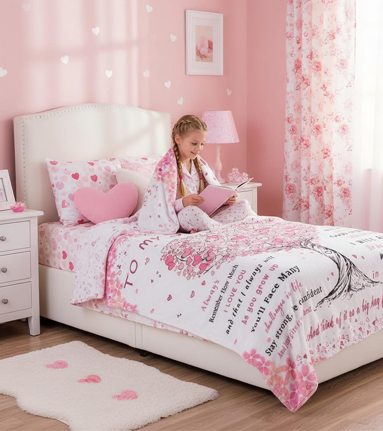 Aipon Daughter Gifts Blanket, Birthday Gift for Daughter Blankets from Mom Dad to My Daughter Blanket 40"x 50", Daughter Gifts from Mom Best Gifts for Adult Daughters Wedding Graduation - Image 2