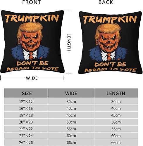 Miniatura 4 de Zombie Donald Trump - Divertida funda de almohada de Halloween para Halloween, diseño de Donald Trump (4) funda de almohada de doble cara de 18 x 18