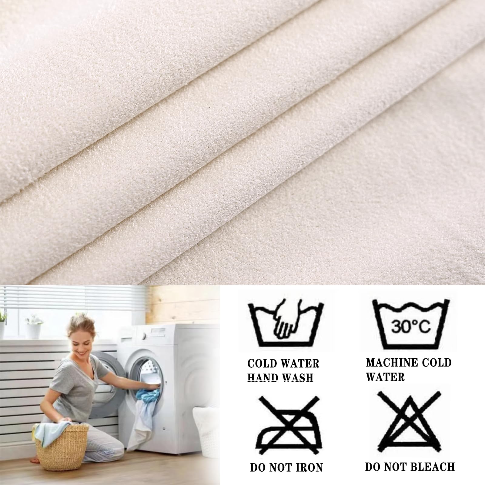 Fundas Sillas Comedor XL Gamuza Fundas para Sillas Elásticas Grande Desmontables Lavables Cubiertas para Sillas (Blanco Roto,6 Piezas)