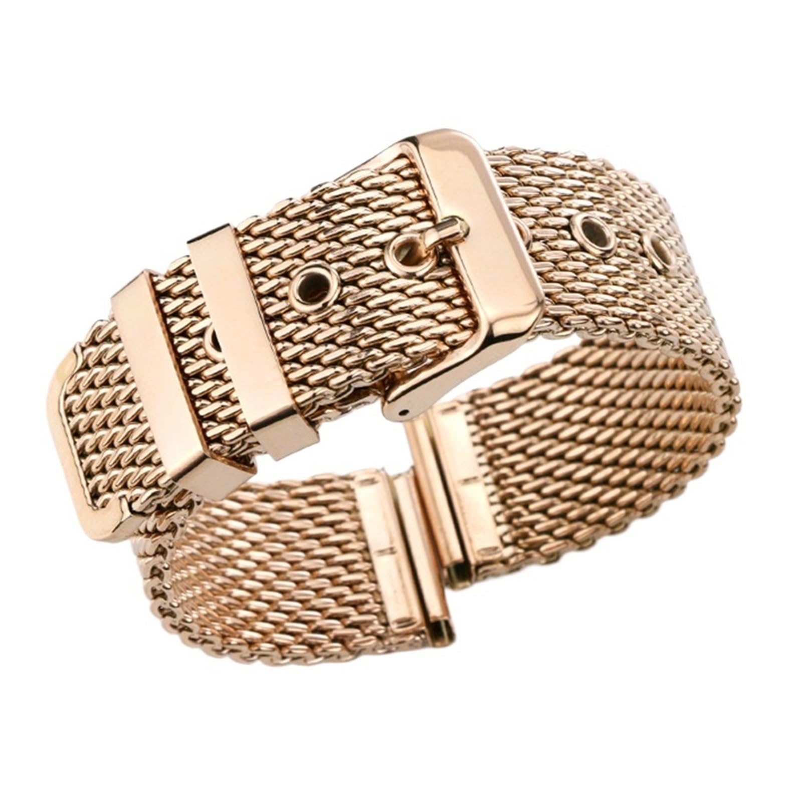 Cinturino universale in acciaio inossidabile con cinturino milanese 18mm 20mm 22mm 24mm Uomo Donna Bracciale con cinturino di ricambio in metallo oro rosa