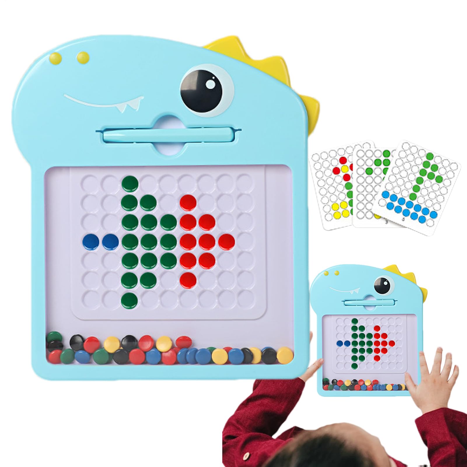 Scheda da scaratura magnetica - divertente cuscinetto da disegno magnetico con perline per bambini | Apprendimento precoce Doodle giocattolo per bambini di età compresa