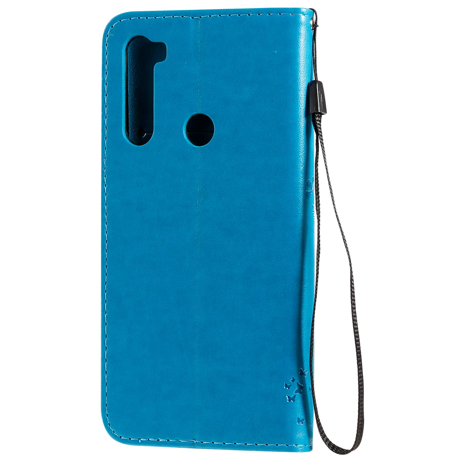 Zchen Cover per Xiaomi Redmi Note 8T, custodia a portafoglio in pelle PU a portafoglio con chiusura a libro pieghevole per Xiaomi Redmi Note 8T (gatto blu