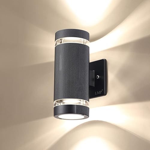 Miniatura 1 de LMP LED luces de pared para porches, luces para el aire libre, cuerpo de aluminio impermeable, 3000k 5W con certificado ETL