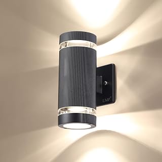 LMP LED Porches Up and Down Lights Outdoor Wall Light,Body in Aluminum Waterproof Outdoor Wall Lamps,3000K 5W with Certificate ETL 1 Pack…