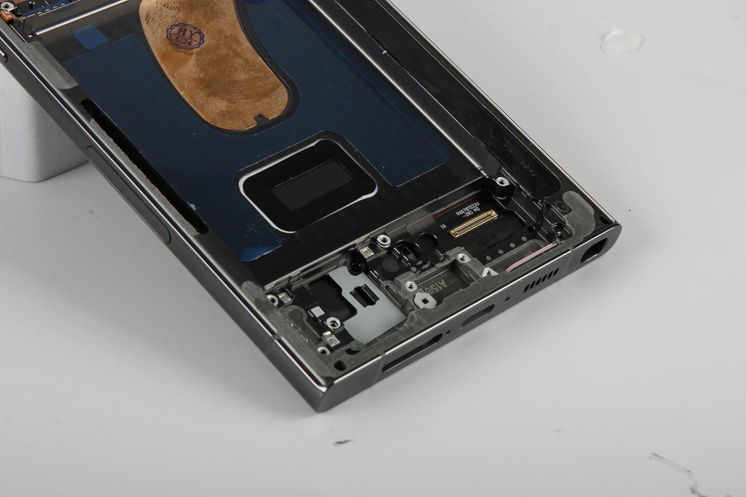 OLED for Samsung Galaxy S23 Ultra Screen Replacement for Display Samsung S23 Ultra LCD SM-S918B SM-S918U LCD Digitizer Touch Screen Assembly Blue Green with Frame (US Version,Support Fingerprint)