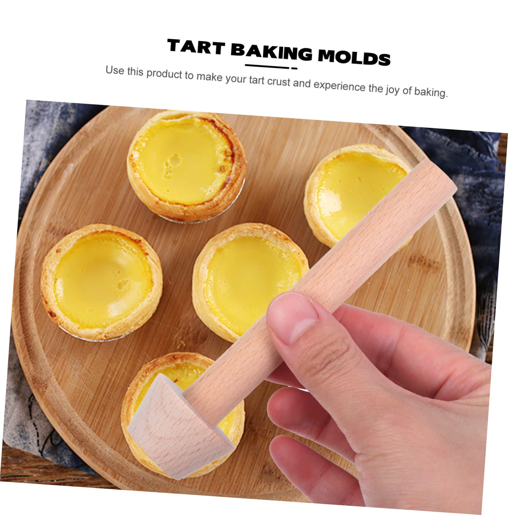 COLLBATH 3 Juegos De Moldes De Madera Para Tartas Para Hornear Mini Pasteles Y Tartas (3 Piezas X 3)