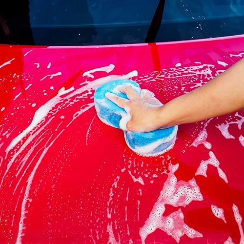 Miniatura 4 de TOPZEA 15 esponjas de lavado de autos, almohadillas de esponja de lavado grandes y gruesas para autos, bicicletas, barcos, cocina, con embalaje