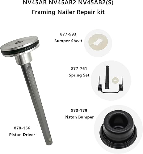 Miniatura 2 de 878-156 878-179 877-993 877-761 Juego de accesorios de pistón del mercado de accesorios, parachoques de pistón, resorte alimentador, hoja de