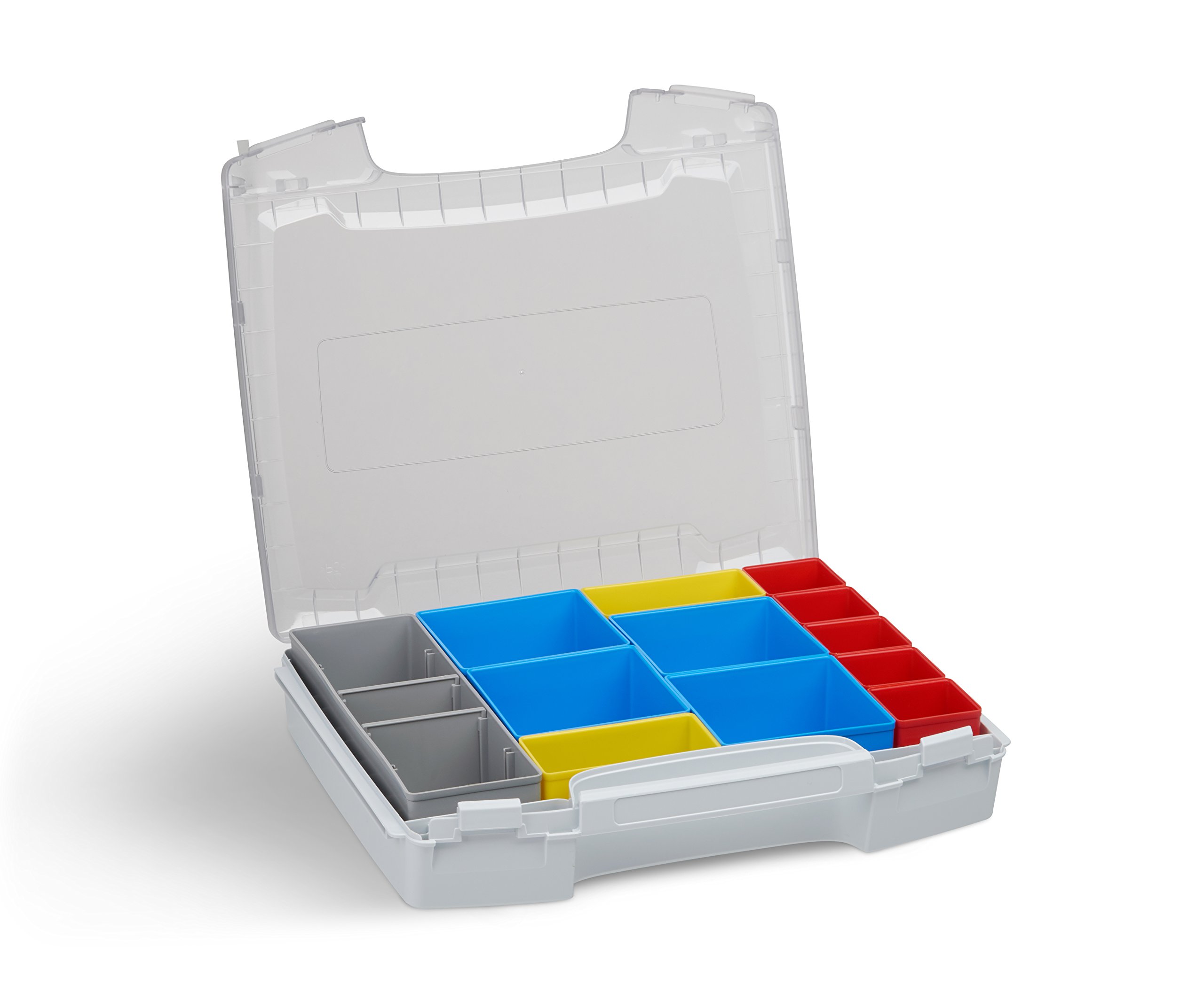 Sortimentskasten transparent Set | i-BOXX 72 3er Set (grau) mit Insetboxen H3, B3 & C3 | Für i-BOXX RACK & LS-BOXX | Sortierbox transparent leer