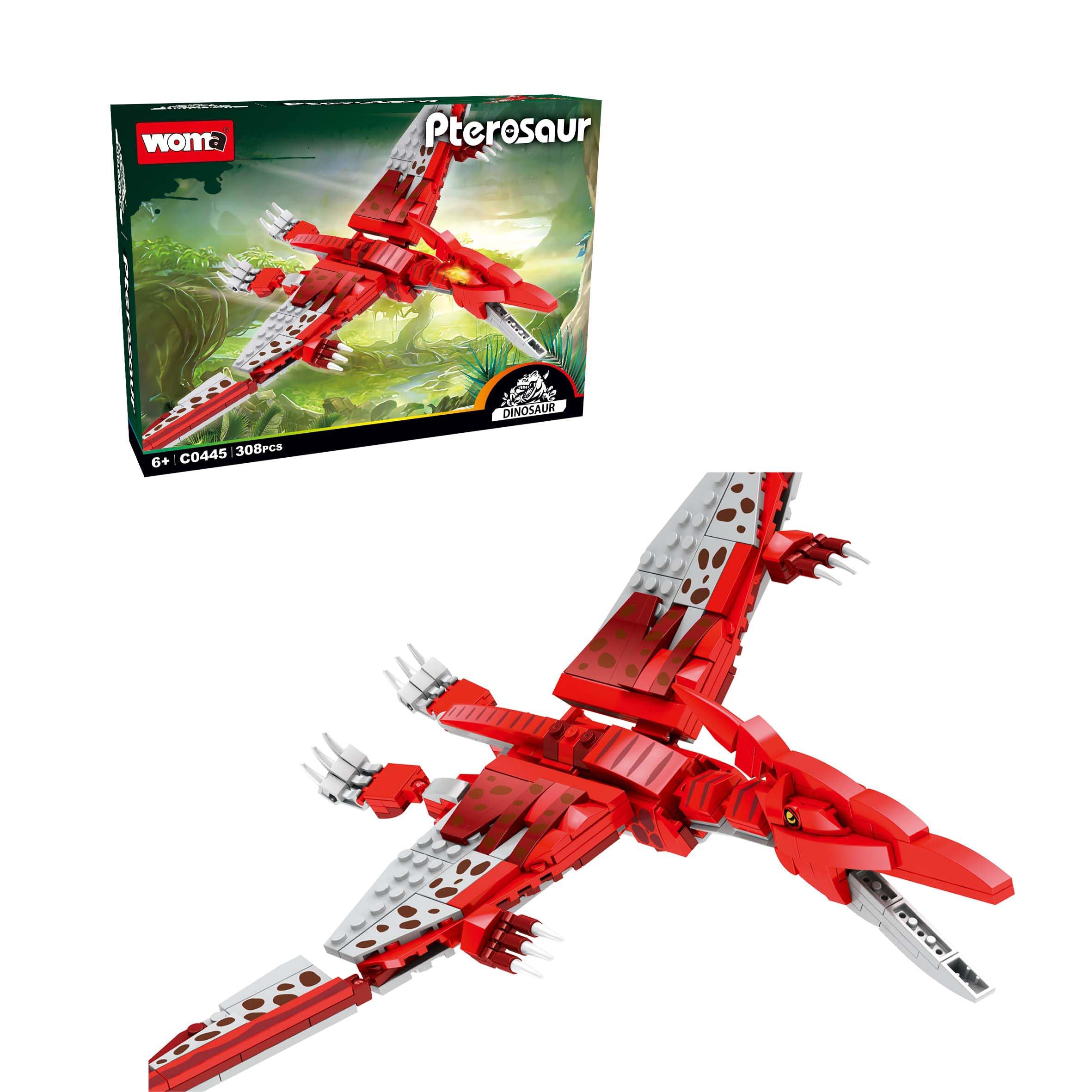 WOMA Dino Pterosaur C0445, Building Set for Dinosaur and Jurassic Theme Fans (308 Pieces)