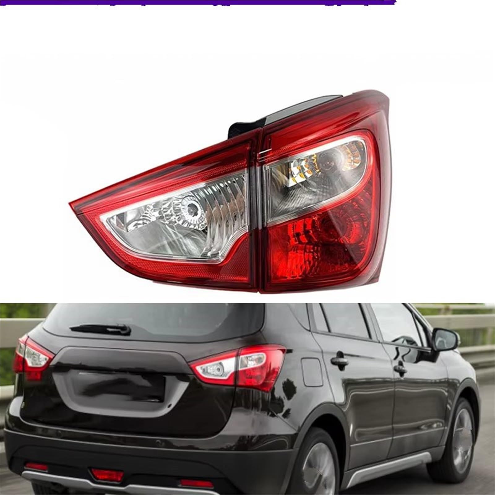 Gruppo Ottico Posteriore Compatibile Con Suzuki Per SX4 2016 Per S-Cross 2014 2015 Paraurti Posteriore Fanale Posteriore Con Lampadina Fanale Posteriore Luce Freno Accessori Auto | Inner Right