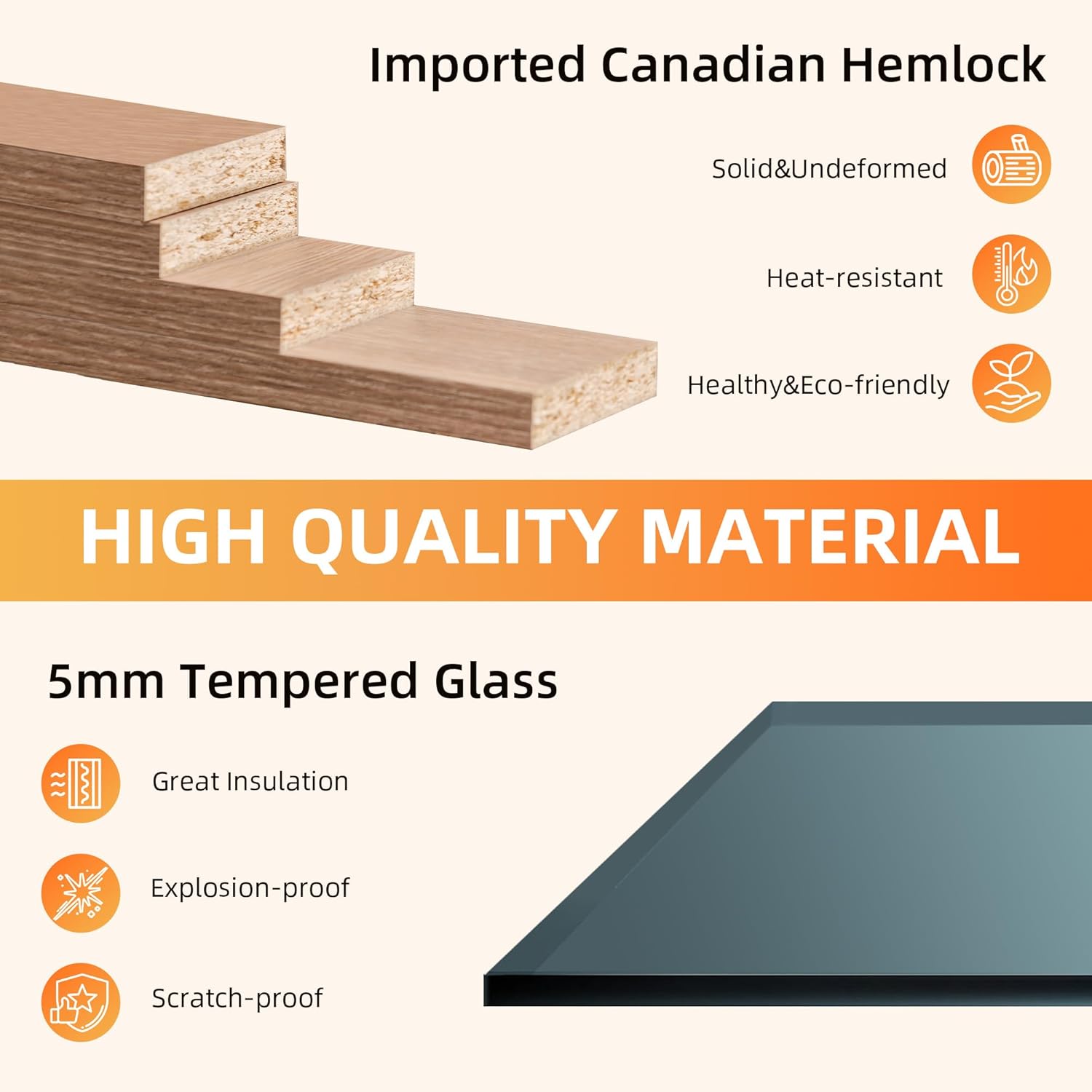 Infrared Sauna for 1 Person, Hemlock Wooden Indoor Dry Saunas，Full Spectrum Mini Sauna with 4 Heater Panels, Bluetooth Speaker, Tempered Glass Door, Compact and Easy to Use, 110V