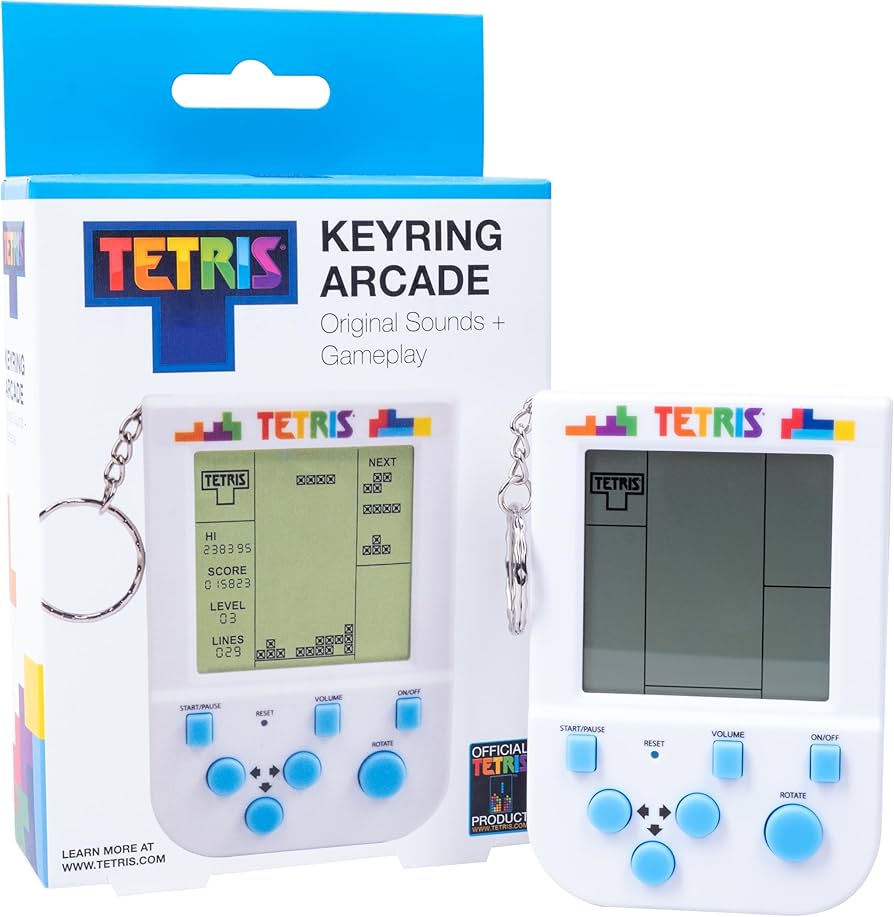 Amazon | Tetris Mini ハンドヘルド アーケードゲーム キーリング Amazon | Tetris Mini ハンドヘルド アーケードゲーム キーリング