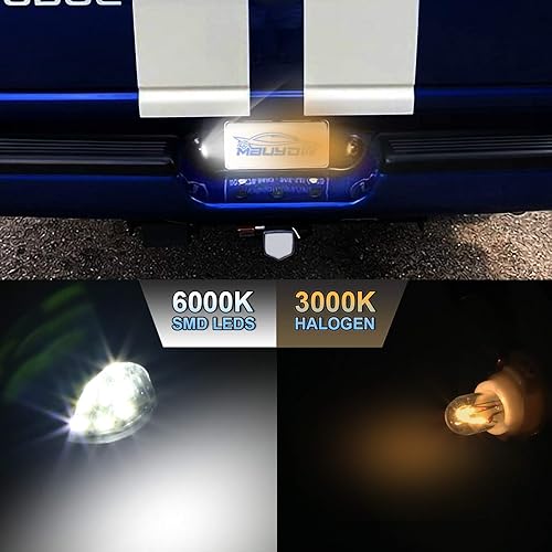 Miniatura 5 de Conjunto de lámpara LED para placa de matrícula compatible con Dodge Ram 1994-2001 1500 2500 3500 Pickup Truck 6000K blanco, paquete de 2